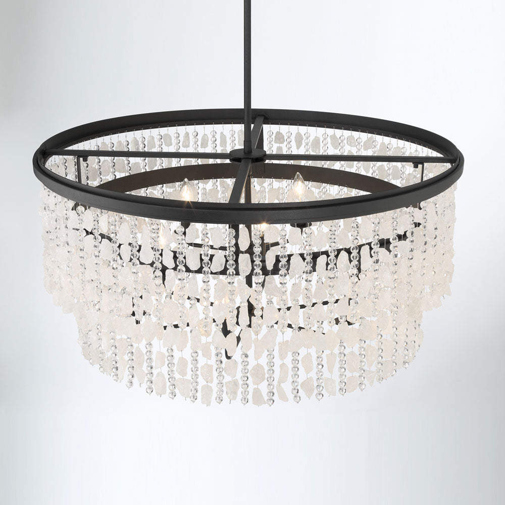 Shimmering Elegance Multi Light Pendant Light in Detail.