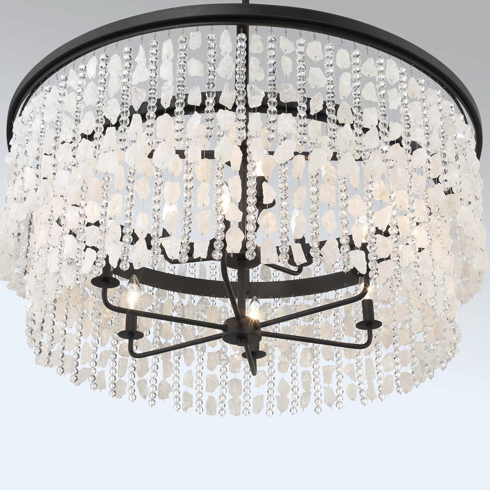 Shimmering Elegance Multi Light Pendant Light in Detail.