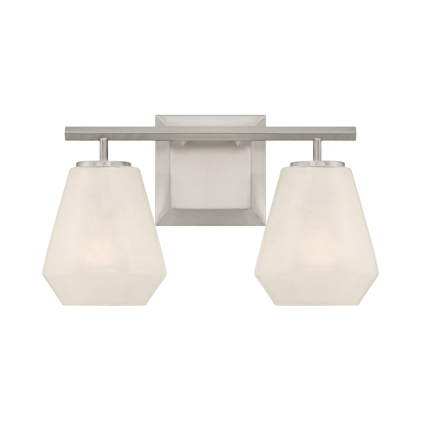 Siena Bath Vanity Light in Brushed Nickel (2-Light).