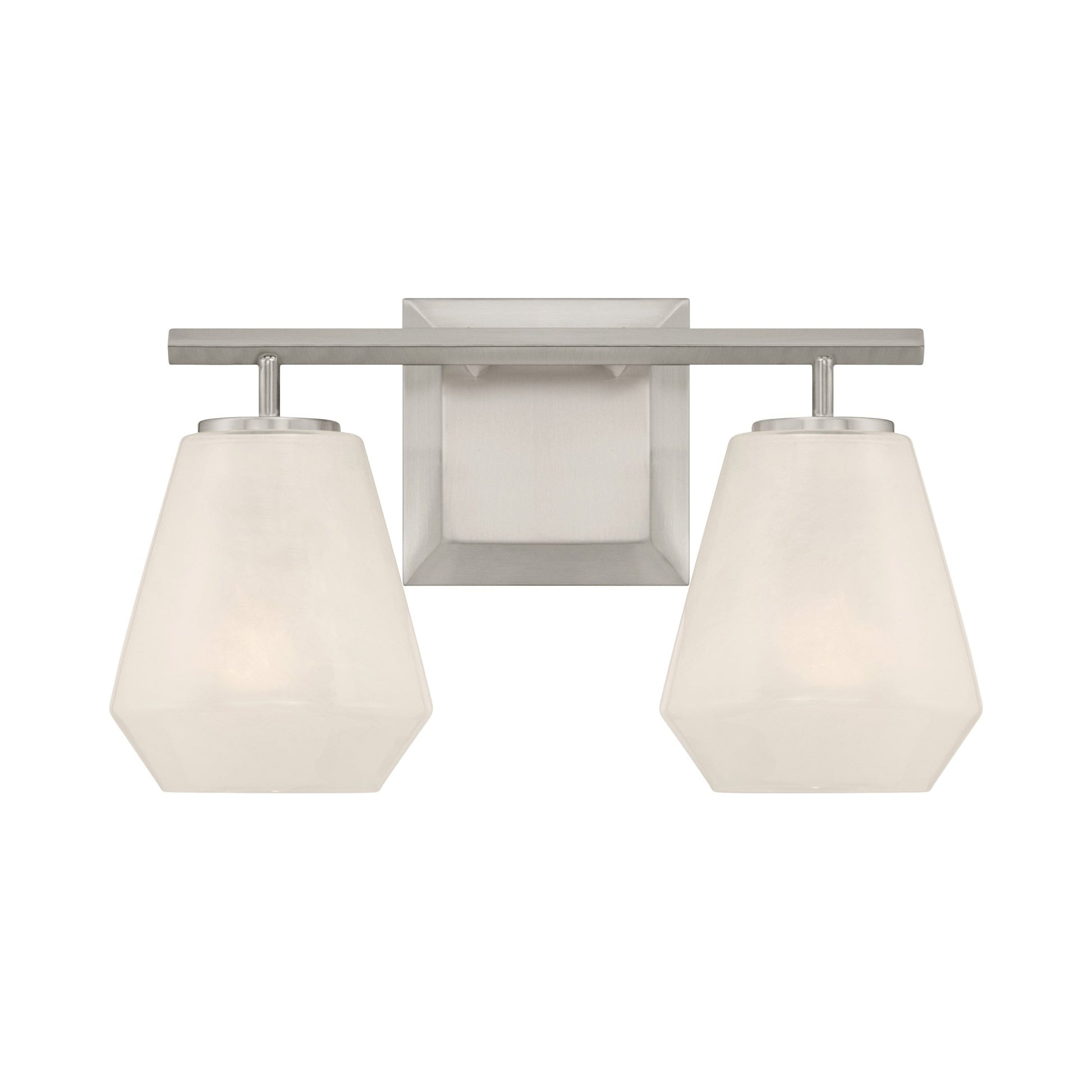 Siena Bath Vanity Light in Brushed Nickel (2-Light).