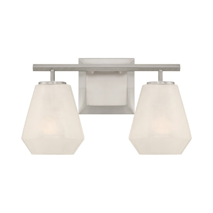 Siena Bath Vanity Light in Brushed Nickel (2-Light).