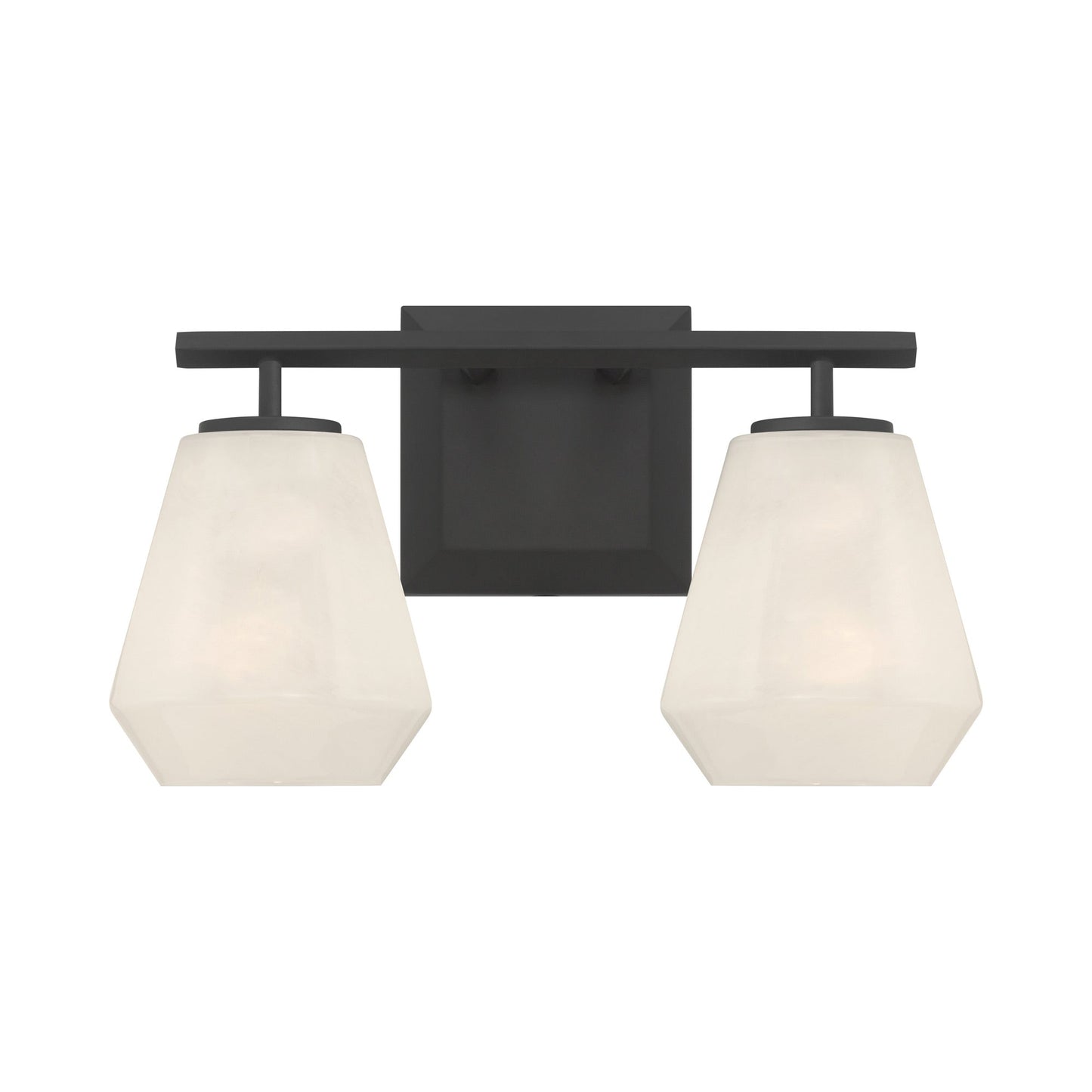 Siena Bath Vanity Light in Dark Matte Black (2-Light).