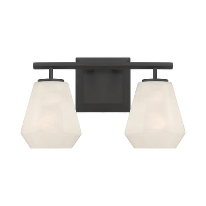 Siena Bath Vanity Light in Dark Matte Black (2-Light).