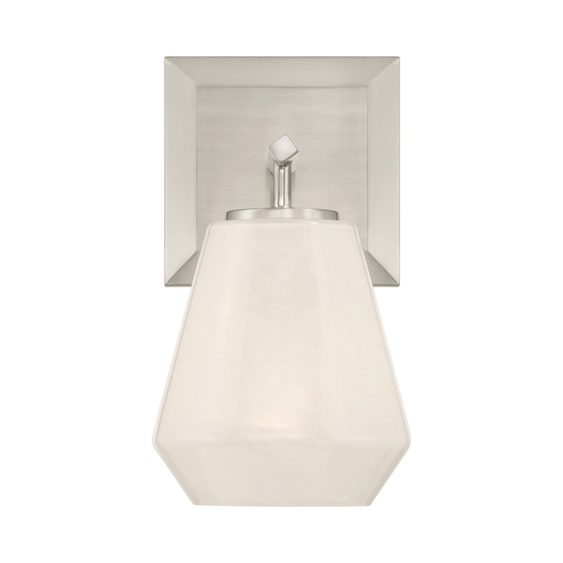 Siena Bath Wall Light in Brushed Nickel.