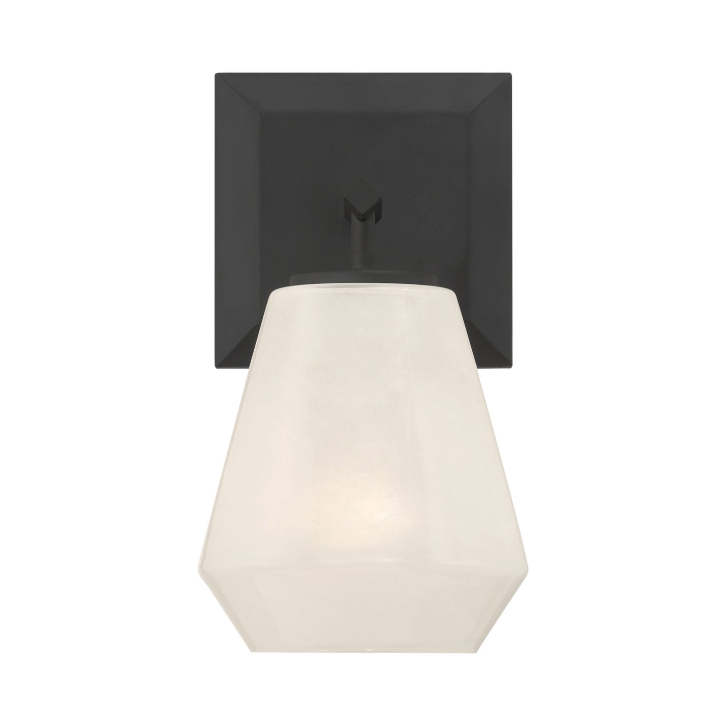 Siena Bath Wall Light in Dark Matte Black.