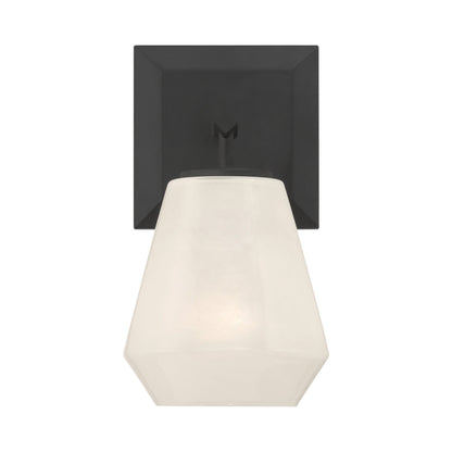 Siena Bath Wall Light in Dark Matte Black.
