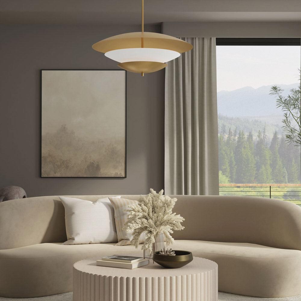 Solara Pendant Light in living room.