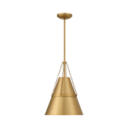 Springfield Pendant Light in Legacy Brass.