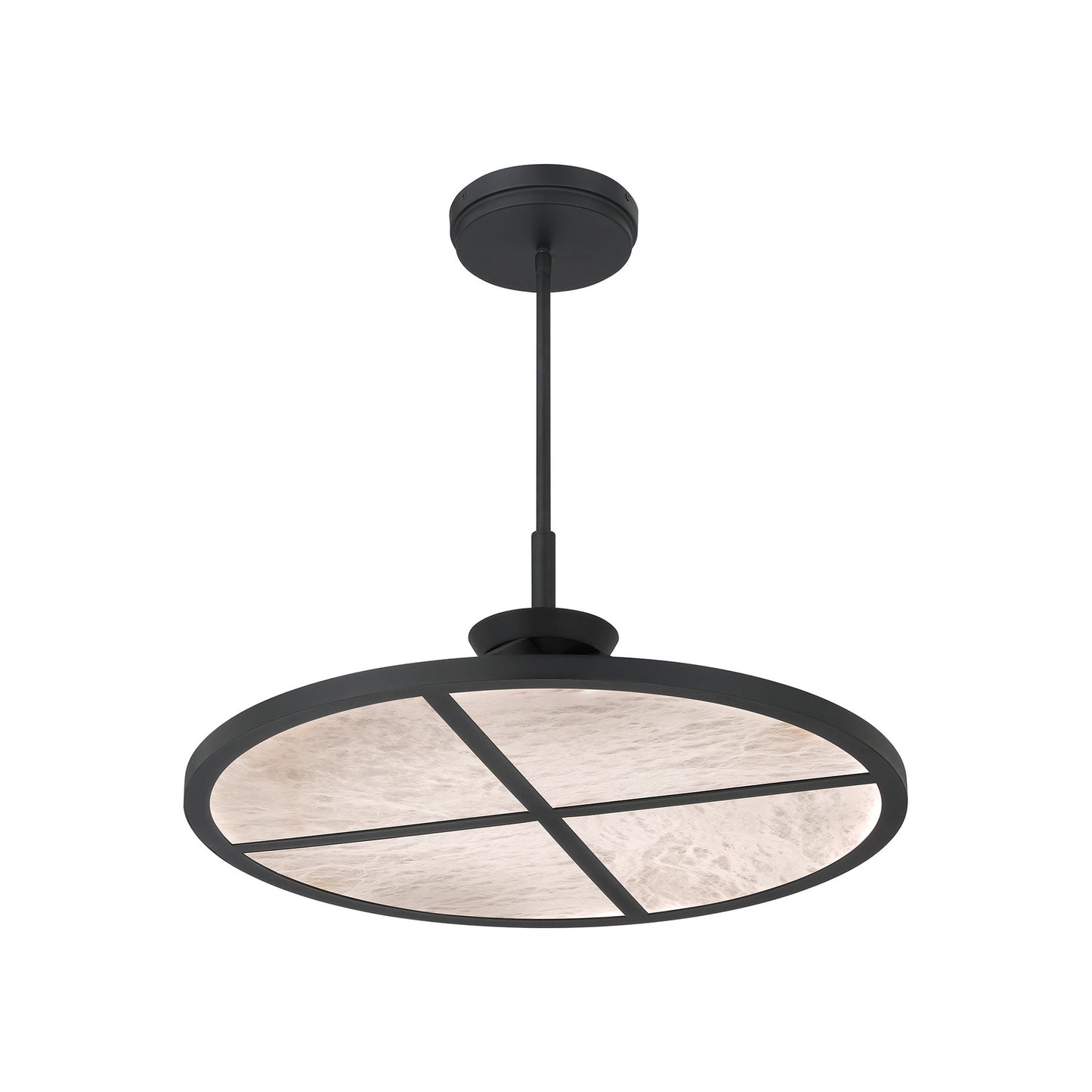 Stiles LED Pendant Light in Sand Coal Black (28-Inch).