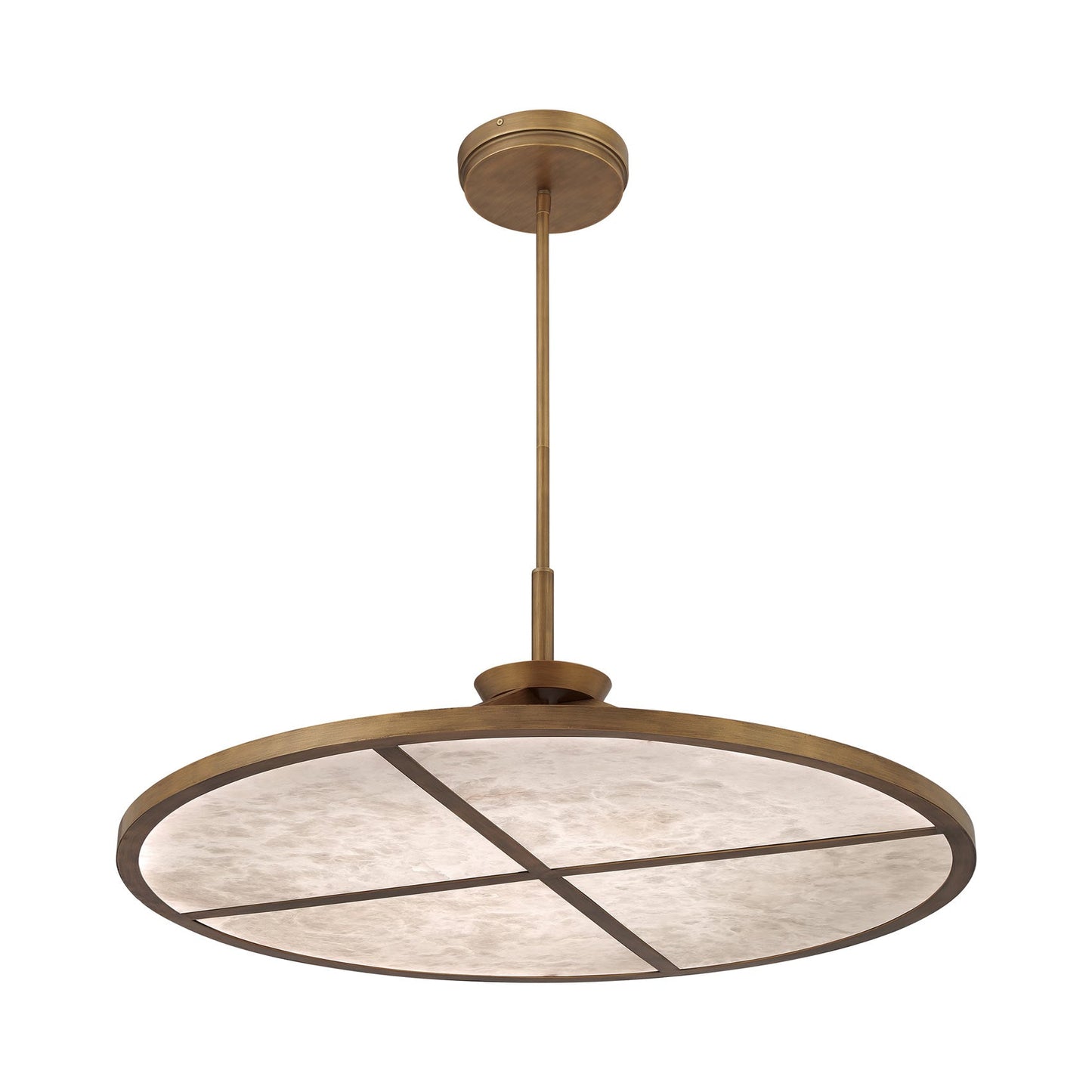 Stiles LED Pendant Light in Ashen Gold (36-Inch).