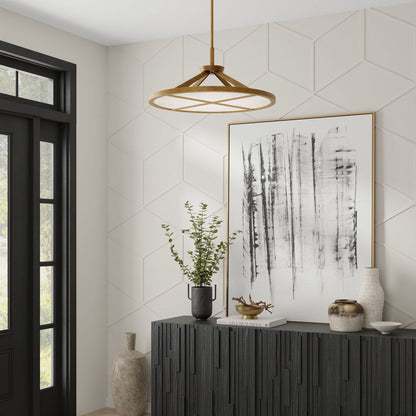 Stiles LED Pendant Light in entrance.