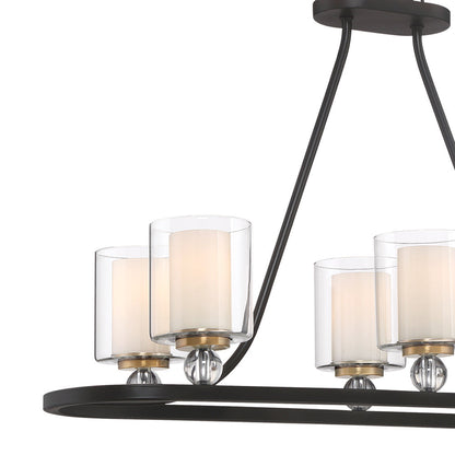 Studio 5 6-Light Linear Pendant Light in Detail.