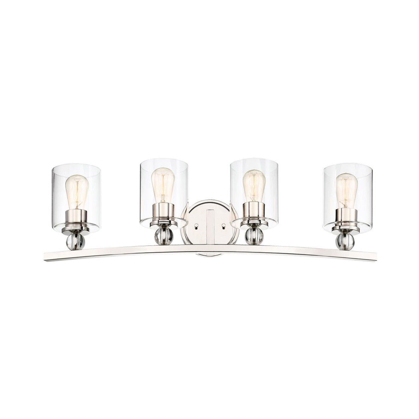 Studio 5 Bath Vanity Light in Polished Nickel (4-Light).