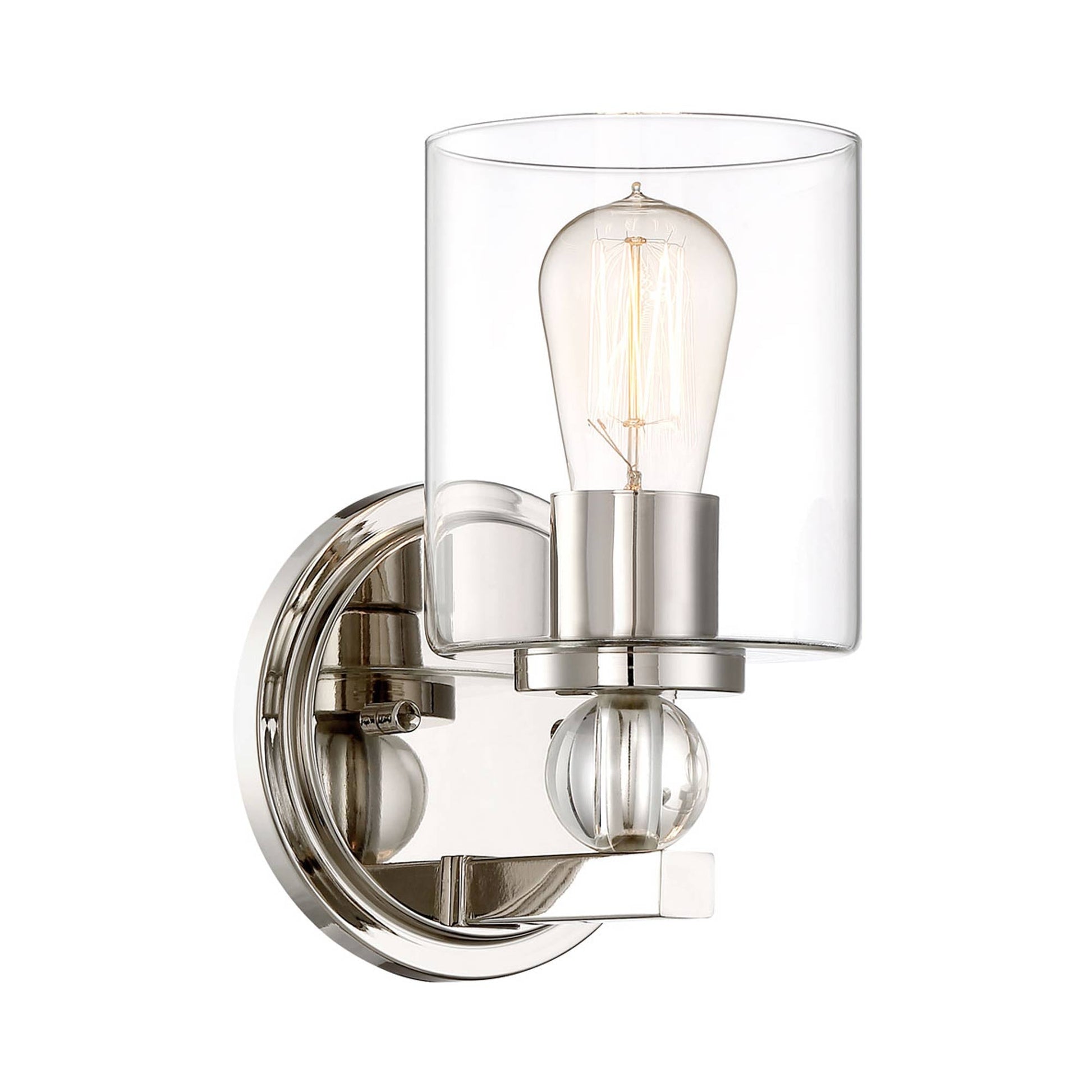 Studio 5 Bath Wall Light in Polished Nickel (1-Light).