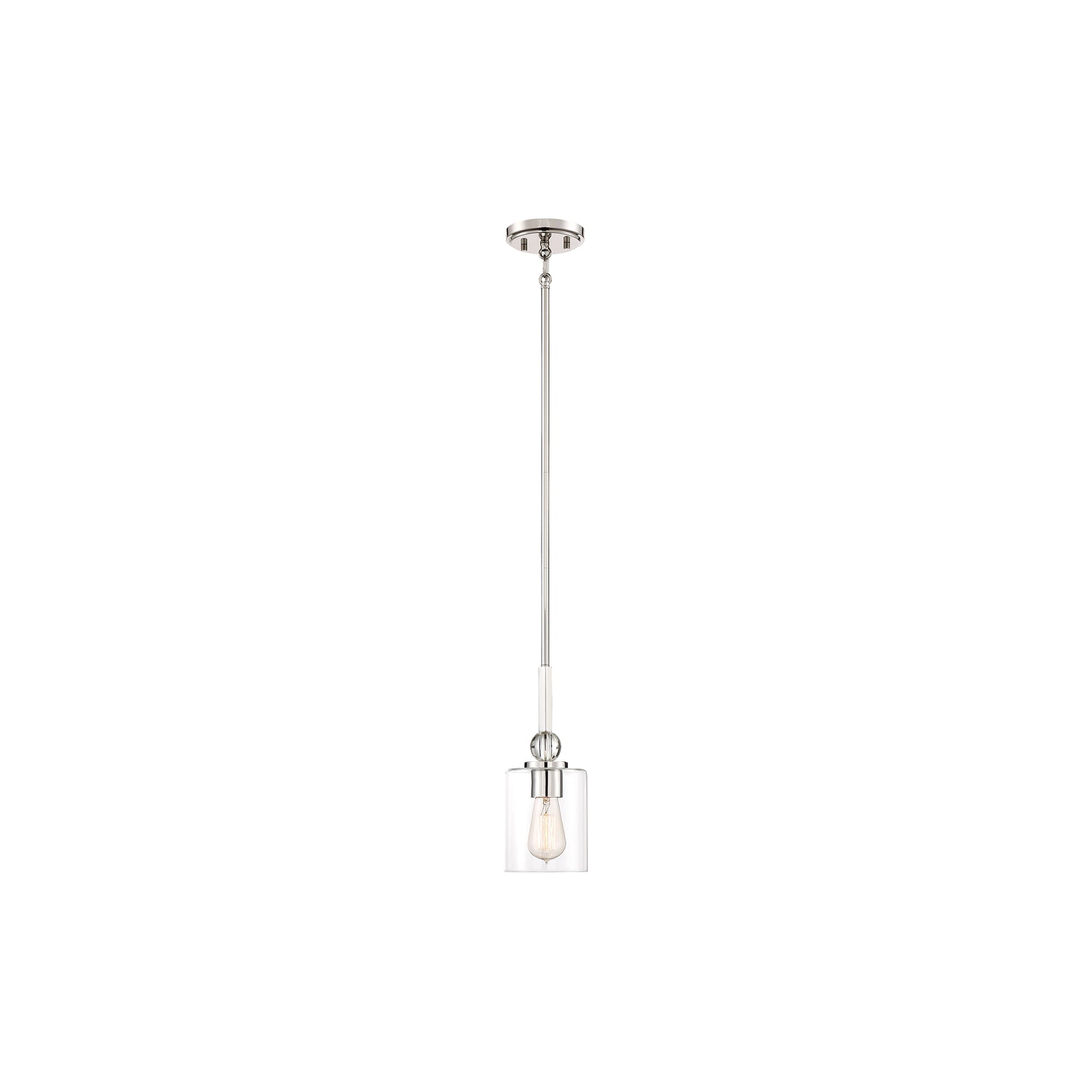 Studio 5 Mini Pendant Light in Polished Nickel (Small).