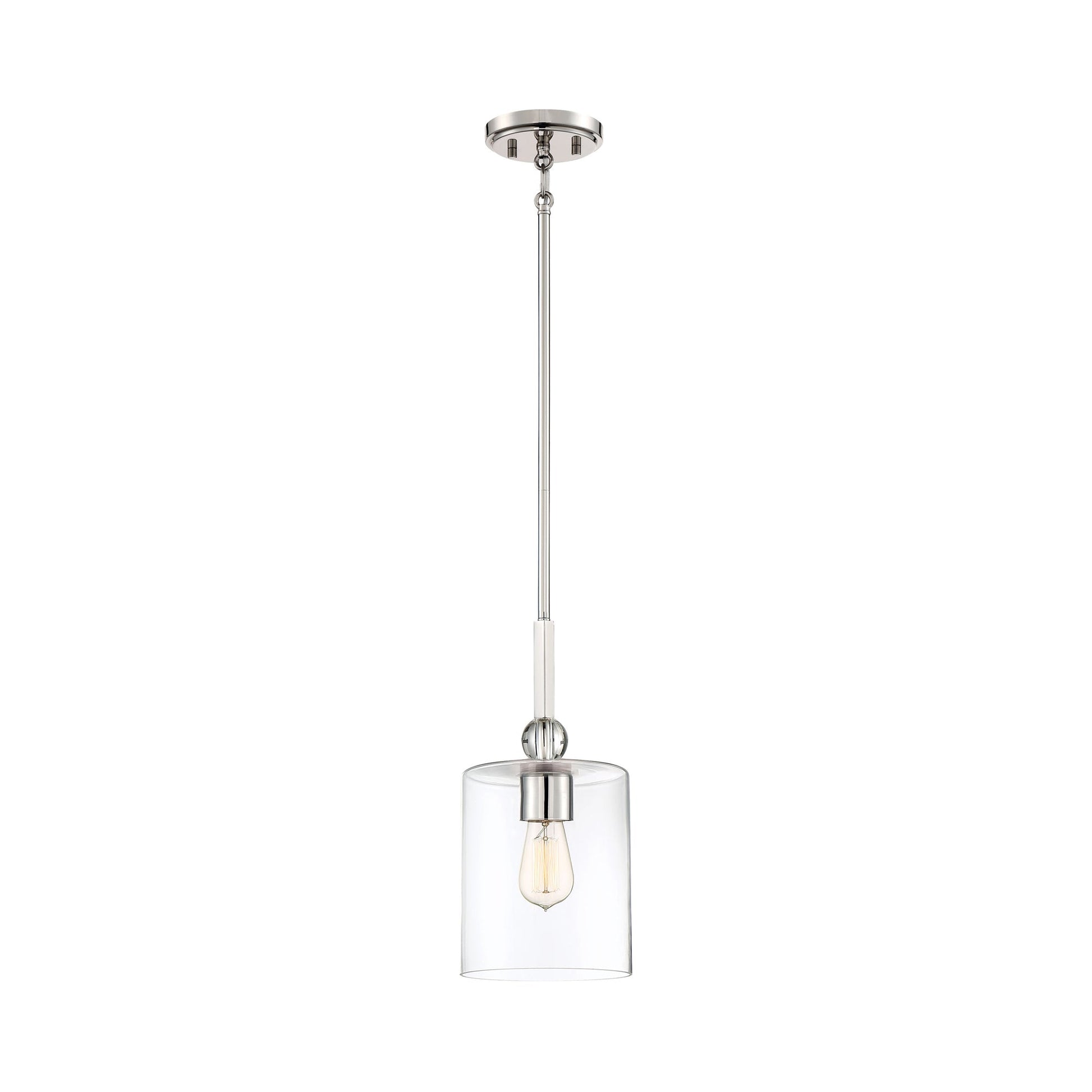 Studio 5 Mini Pendant Light in Polished Nickel (Large).