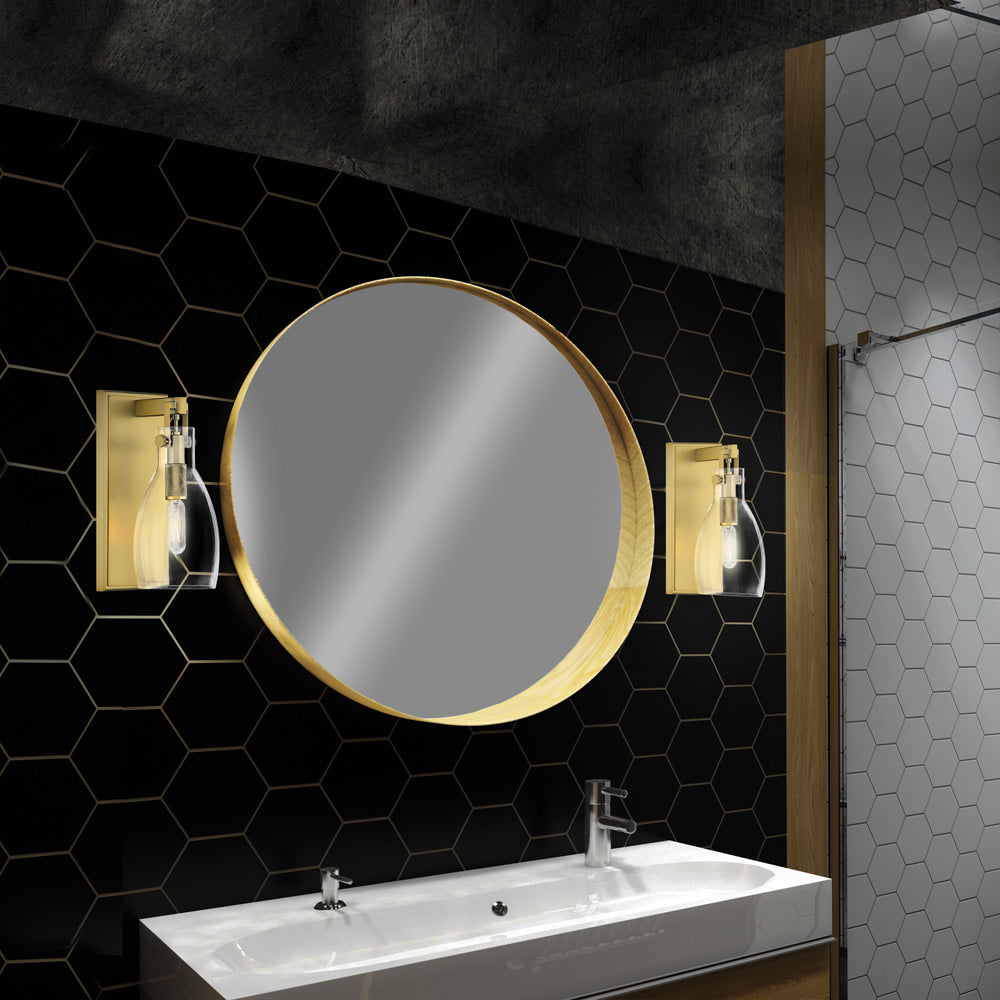 Tiberia Bath Wall Light in bathroom.