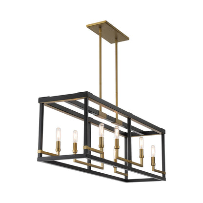 Union Estates Linear Pendant Light in Detail.