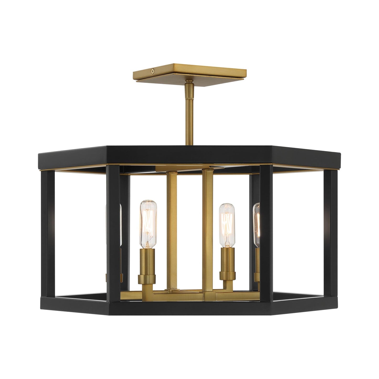 Union Estates Semi Flush Mount Ceiling Light in Detail.