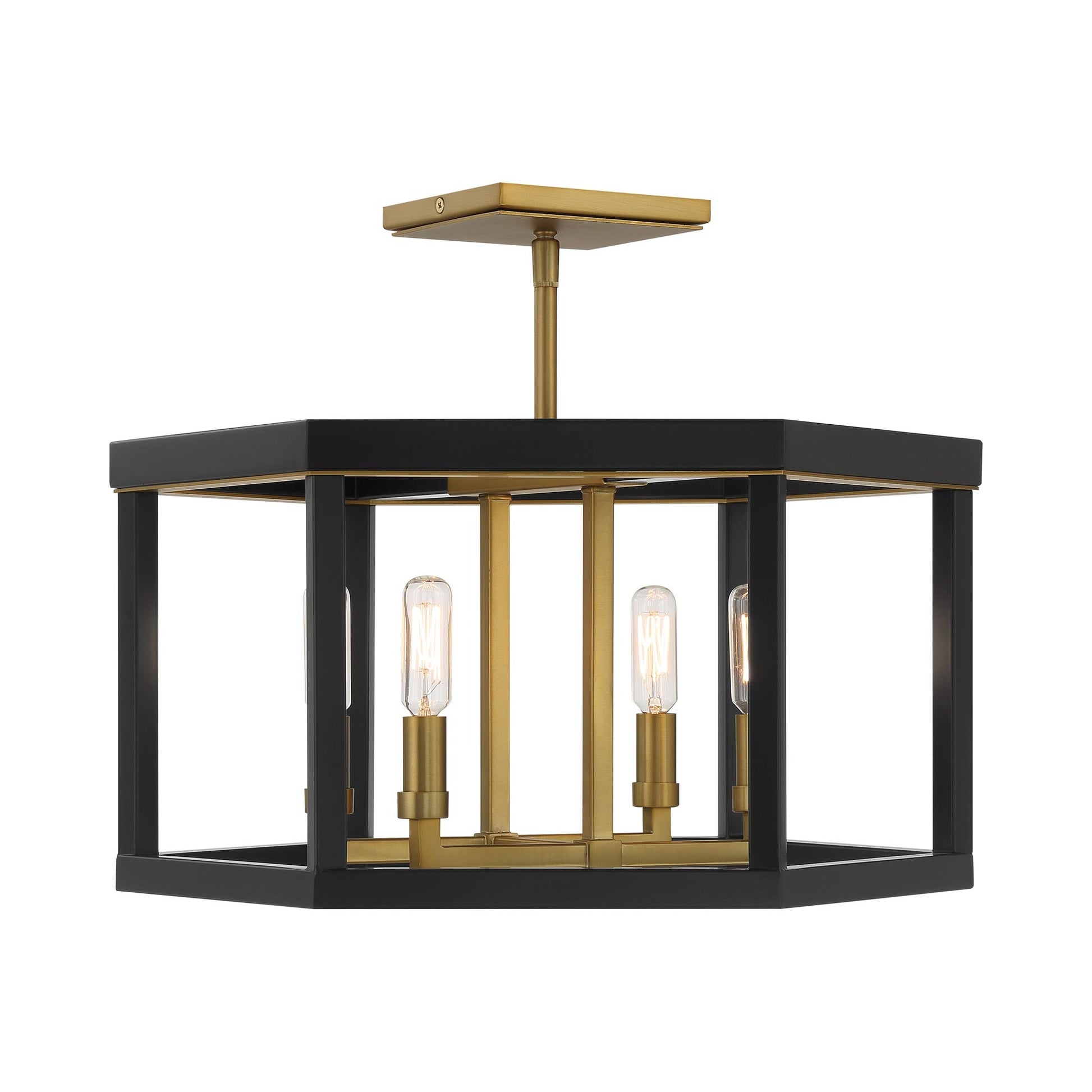 Union Estates Semi Flush Mount Ceiling Light in Detail.