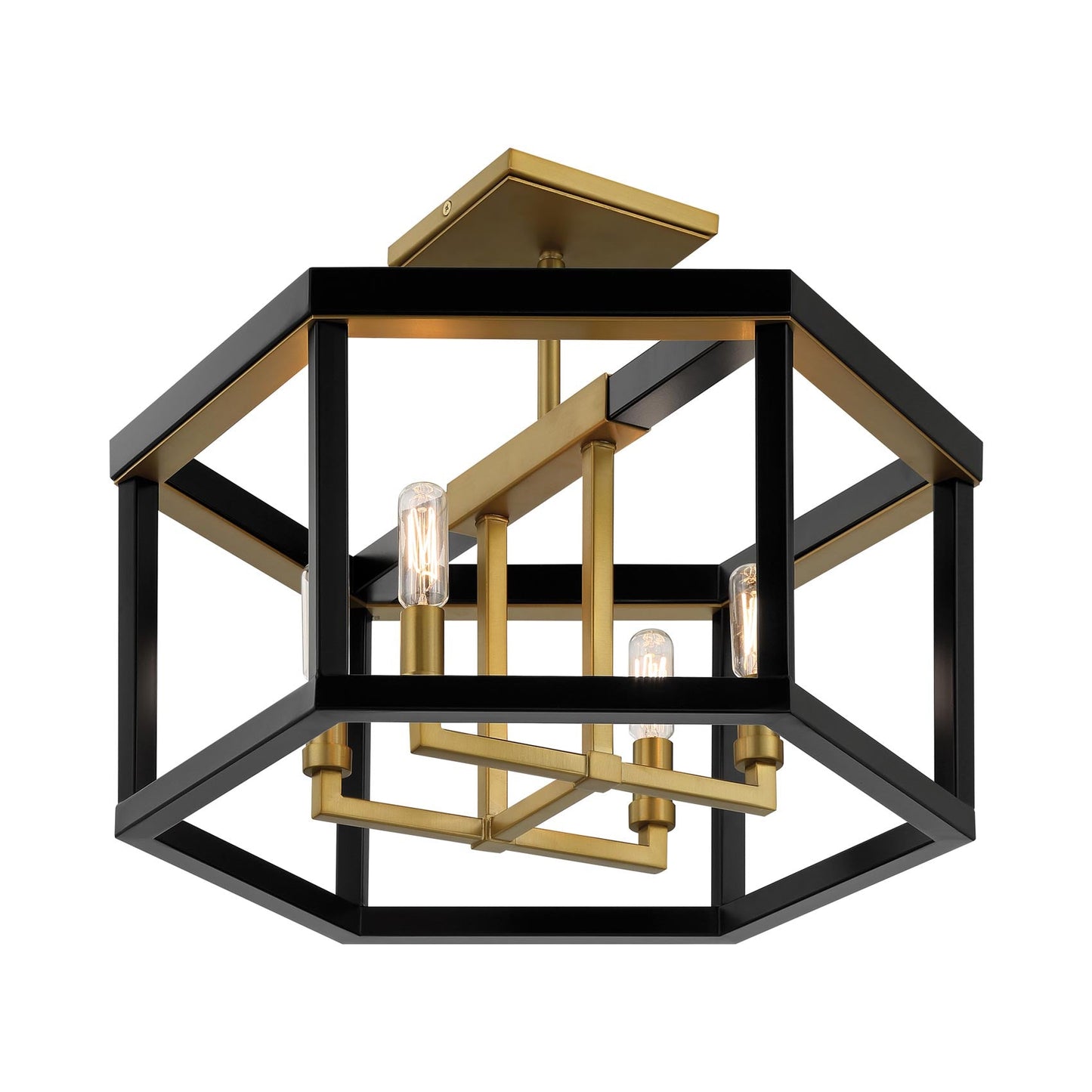 Union Estates Semi Flush Mount Ceiling Light in Detail.