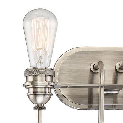 Uptown Edison Bath Vanity Light in Detail.