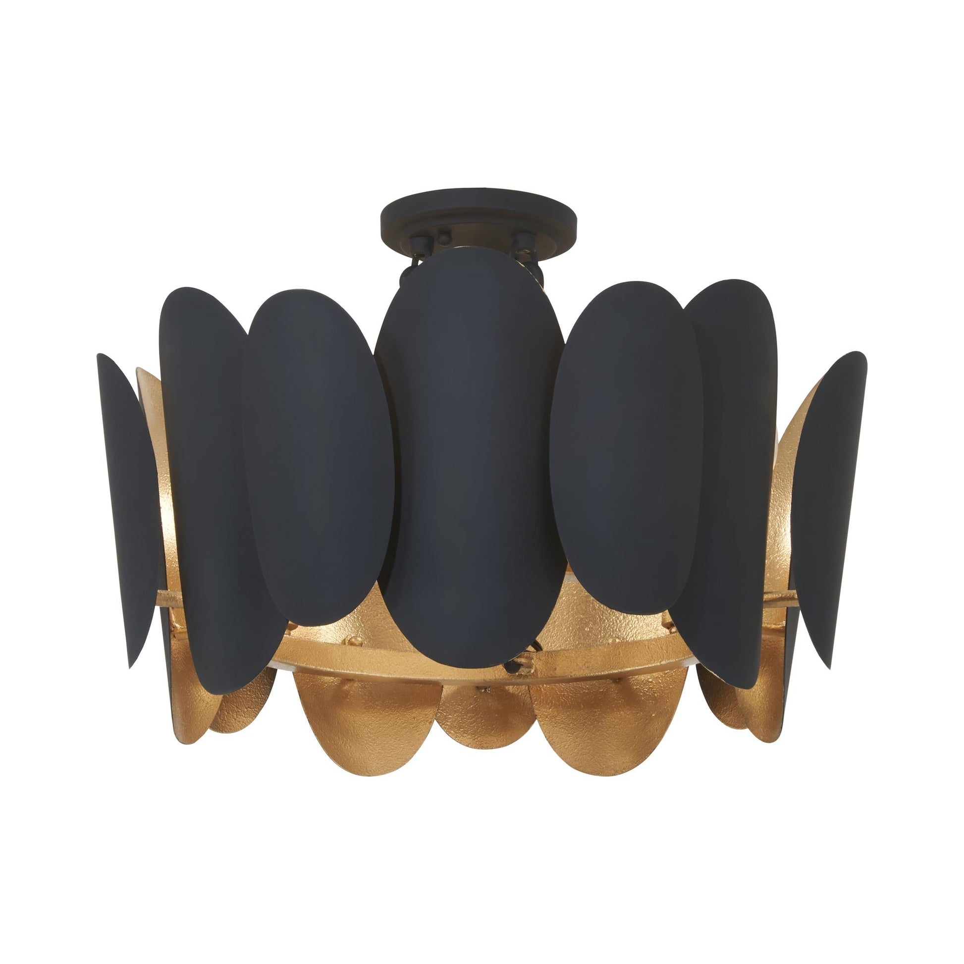 Vailen Semi Flush Mount Ceiling Light in Detail.