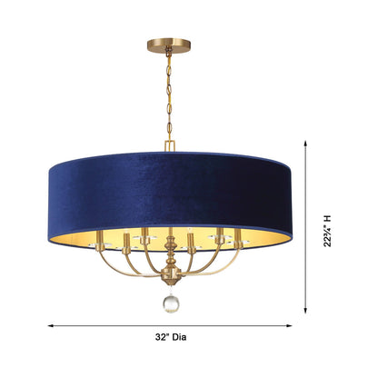 Van Noord Pendant Light - line drawing.