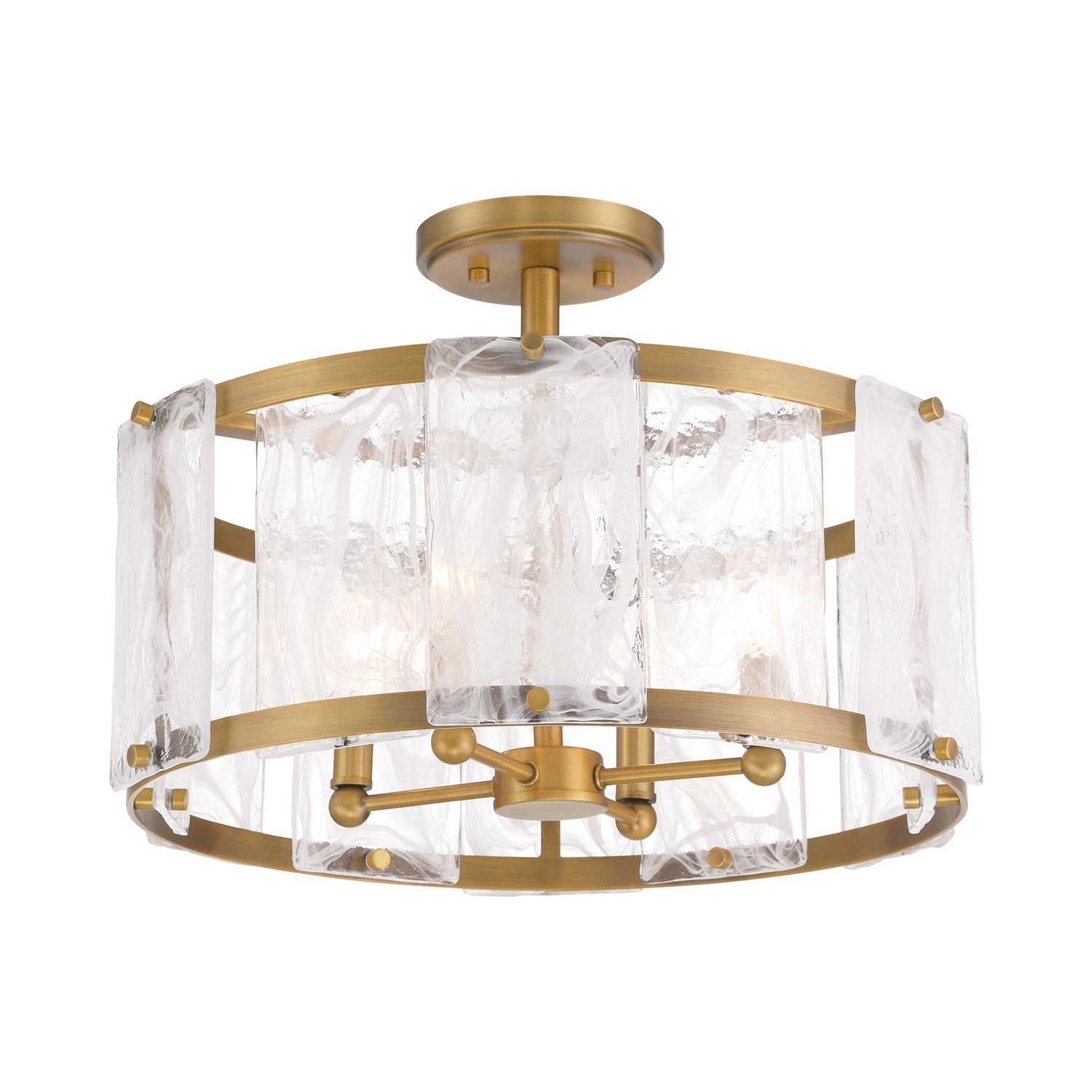 Veil Semi Flush Mount Ceiling Light in Detail.