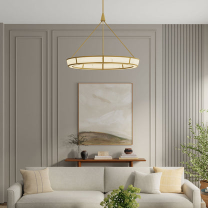 Velaris LED Pendant Light in living room.
