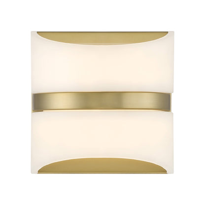 Velaux LED Wall Light in Soft Brass (Small).