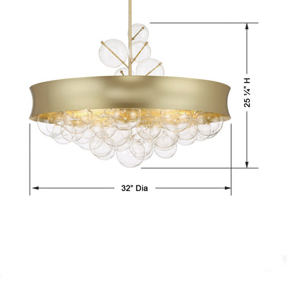 Verdi Pendant Light - line drawing.