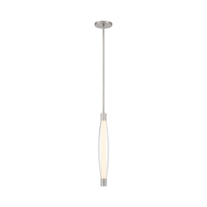 Verto LED Pendant Light in Brushed Nickel.