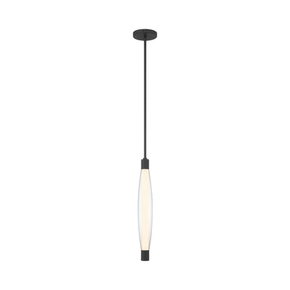 Verto LED Pendant Light in Dark Matte Black.