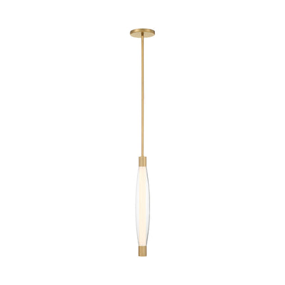Verto LED Pendant Light in Legacy Brass.