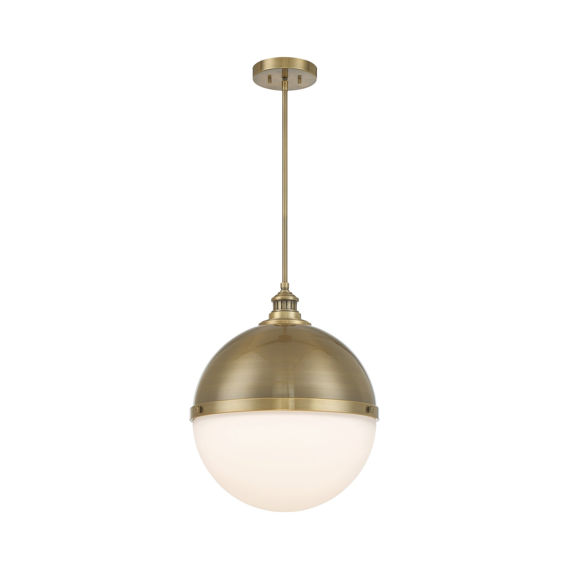 Vorey Pendant Light in Oxidized Aged Brass (Large).