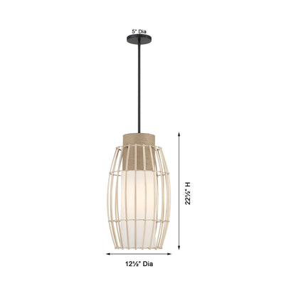 Watermill Pendant Light - line drawing.