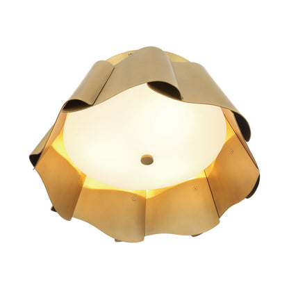 Waveform Flush Mount Ceiling Light in Detail.