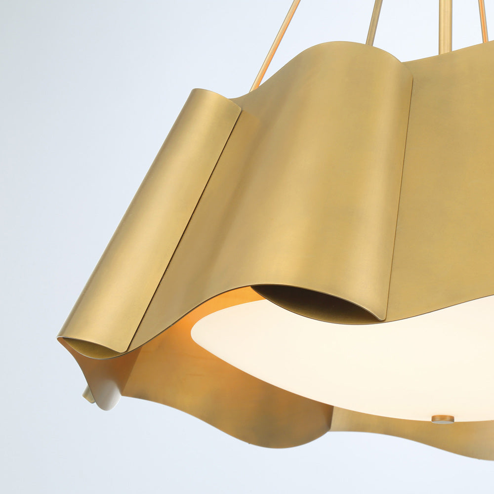 Waveform Pendant Light in Detail.
