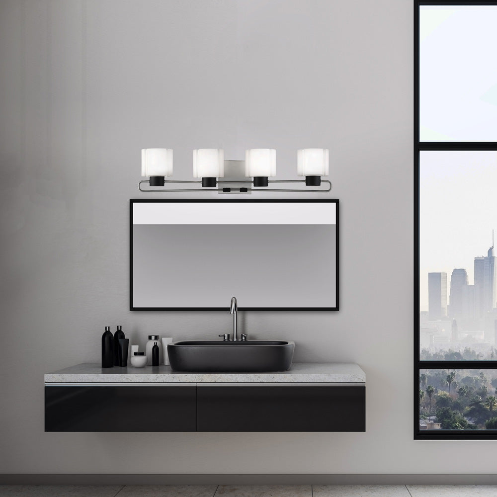 Waverly Plaza Bath Wall Light in bathroom.