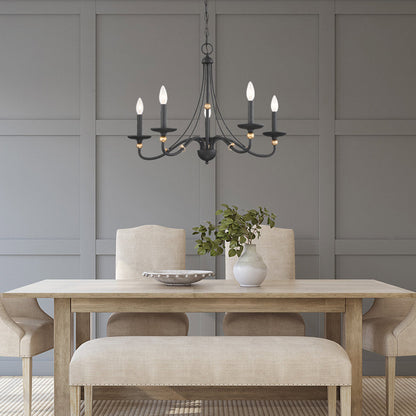 Westchester County Chandelier in dining room.