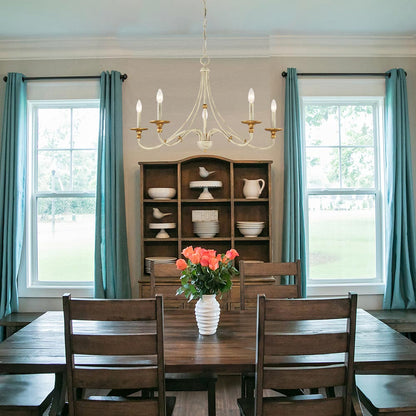 Westchester County Chandelier in dining room.