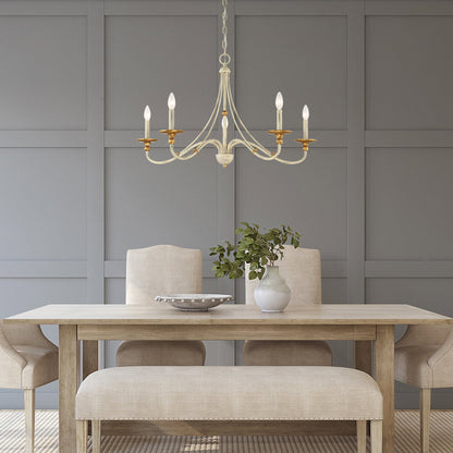 Westchester County Chandelier in dining room.