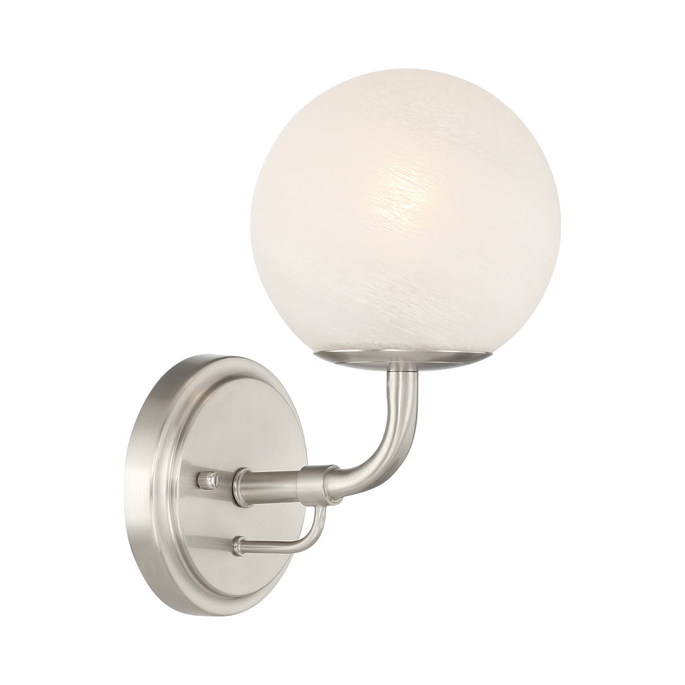 Whitehall Bath Wall Light in Brushed Nickel.