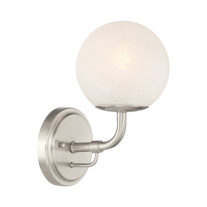 Whitehall Bath Wall Light in Brushed Nickel.
