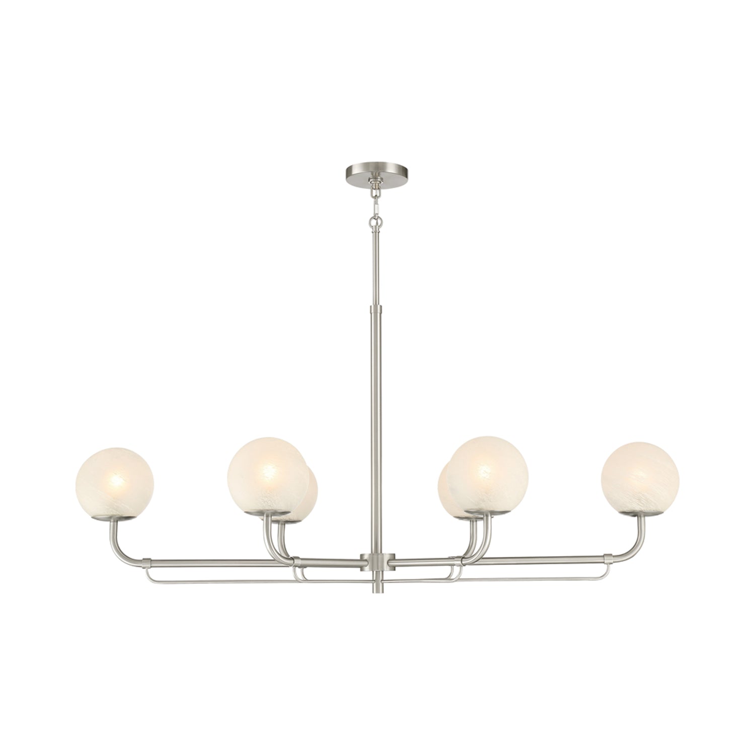 Whitehall Chandelier in Brushed Nickel (6-Light).