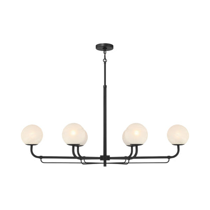 Whitehall Chandelier in Dark Matte Black (6-Light).