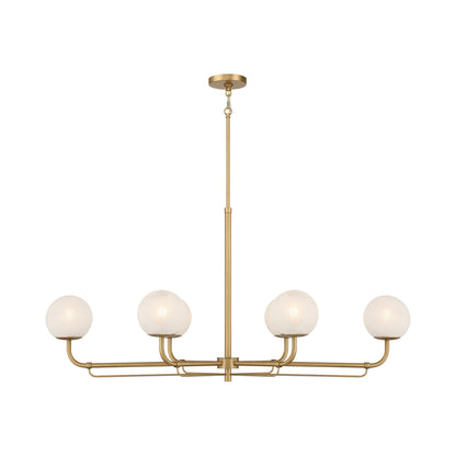 Whitehall Chandelier in Legacy Brass (6-Light).