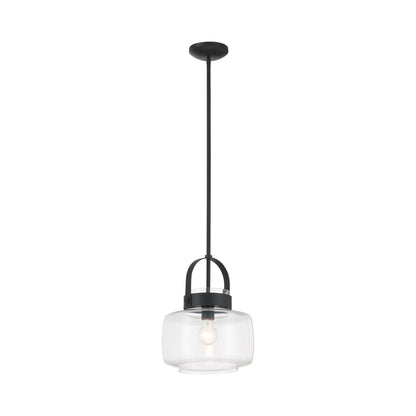 Wickglow Pendant Light in Dark Matte Black.