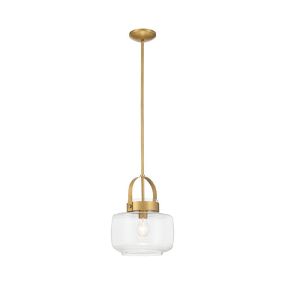 Wickglow Pendant Light in Legacy Brass.